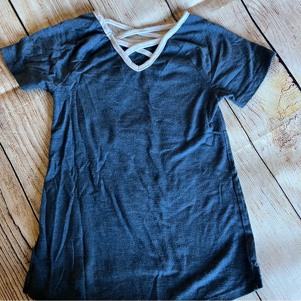 Girl’s Radiate Positive Vibes Ringer Tee size S - Picture 3 of 5